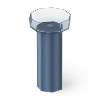 Dea Design Раковина напольная 48x45,6x90h см, Glasstech, выпуск в пол, цвет: royal blue DD2025 480 R7