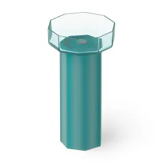 Dea Design Раковина напольная 48x46x90h см, Glasstech, выпуск в пол, цвет: lake water blue DD2025 480 R8