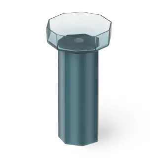 Dea Design Раковина напольная 48x45,6x90h см, Glasstech, выпуск в пол, цвет: dark blue DD2025 480 R11