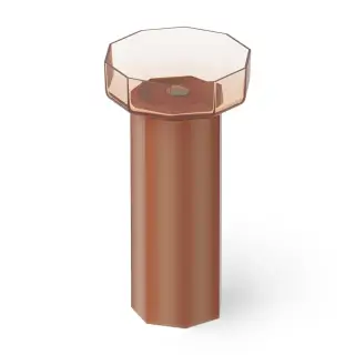 Dea Design Раковина напольная 48x45,6x90h см, Glasstech, выпуск в пол, цвет: brown copper DD2025 480 R9