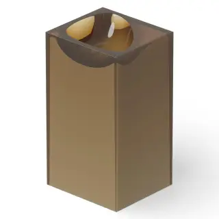 Dea Design Раковина напольная 50x46x88h см, Glasstech, выпуск в пол, цвет: classic green DD2024 495 R6