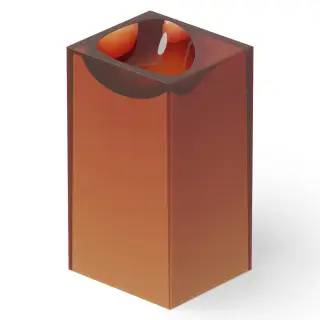 Dea Design Раковина напольная 49,5x45,5x88h см, Glasstech, выпуск в пол, цвет: sunset DD2024 495 R1