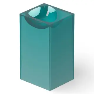 Dea Design Раковина напольная 50x46x88h см, Glasstech, выпуск в пол, цвет: lake water blue DD2024 495 R8