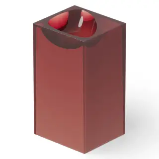 Dea Design Раковина напольная 49,5x45,5x88h см, Glasstech, выпуск в пол, цвет: pomegranate DD2024 495 R5