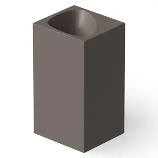 Dea Design Раковина напольная 49,5x45,5x88h см, Solid Surface, выпуск в пол, цвет: grey brown DD2024 495 6