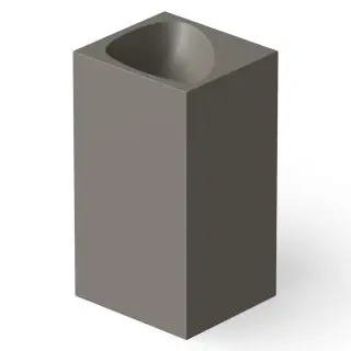 Dea Design Раковина напольная 49,5x45,5x88h см, Solid Surface, выпуск в пол, цвет: grey DD2024 495 3