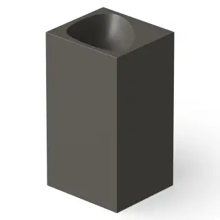 Dea Design Раковина напольная 49,5x45,5x88h см, Solid Surface, выпуск в пол, цвет: graphite DD2024 495 5