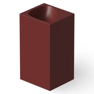 Dea Design Раковина напольная 49,5x45,5x88h см, Solid Surface, выпуск в пол, цвет: red wine DD2024 495 17