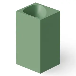 Dea Design Раковина напольная 49,5x45,5x88h см, Solid Surface, выпуск в пол, цвет: mint DD2024 495 12