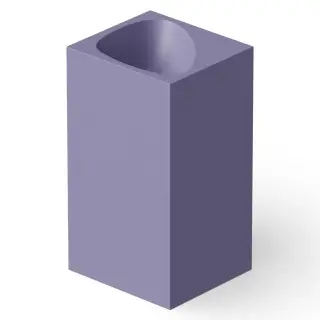 Dea Design Раковина напольная 49,5x45,5x88h см, Solid Surface, выпуск в пол, цвет: lilac DD2024 495 14