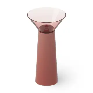 Dea Design Раковина напольная d48x90h см, Glasstech, выпуск в пол, цвет: pomegranate DD2022 480 R5