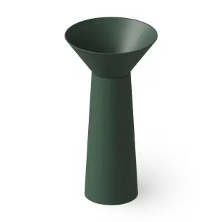 Dea Design Раковина напольная d48x90h см, Solid Surface, выпуск в пол, цвет: dark green DD2022 480 11