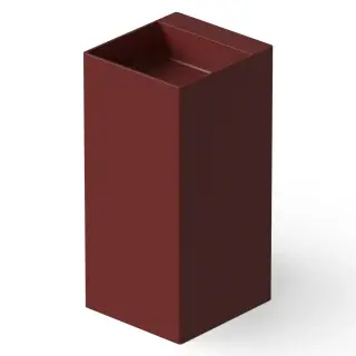 Dea Design Раковина напольная 42x45x90h см, Solid Surface, выпуск в пол, цвет: red wine DD2019 420 17