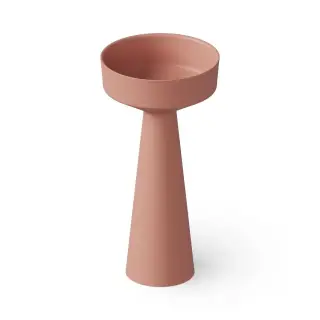 Dea Design Раковина напольная d42,5x85h см, Solid Surface, выпуск в пол, цвет: lotus DD2018 425 13