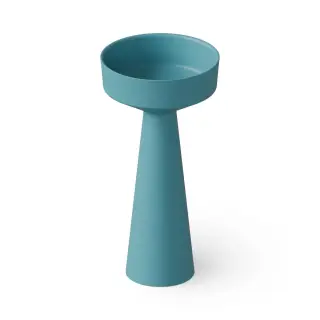 Dea Design Раковина напольная d42,5x85h см, Solid Surface, выпуск в пол, цвет: wave DD2018 425 15