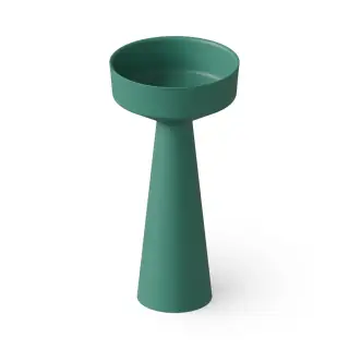 Dea Design Раковина напольная d42,5x85h см, Solid Surface, выпуск в пол, цвет: green DD2018 425 10