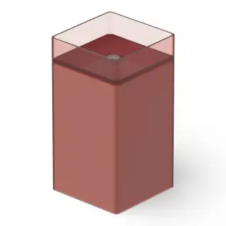 Dea Design Раковина напольная 45x45x90h см, Glasstech, выпуск в пол, цвет: pomegranate DD2017 450 R5