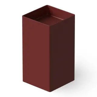 Dea Design Раковина напольная 45x45x90h см, Solid Surface, выпуск в пол, цвет: red wine DD2017 450 17