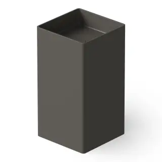 Dea Design Раковина напольная 40x40x85h см, Solid Surface, выпуск в пол, цвет: graphite DD2017 400 5