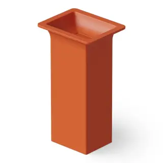 Dea Design Раковина напольная 50x40x90h см, Solid Surface, выпуск в пол, цвет: orange DD2014 500 7