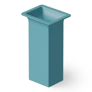 Dea Design Раковина напольная 50x40x90h см, Solid Surface, выпуск в пол, цвет: wave DD2014 500 15