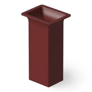 Dea Design Раковина напольная 50x40x90h см, Solid Surface, выпуск в пол, цвет: red wine DD2014 500 17