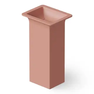 Dea Design Раковина напольная 50x40x90h см, Solid Surface, выпуск в пол, цвет: lotus DD2014 500 13