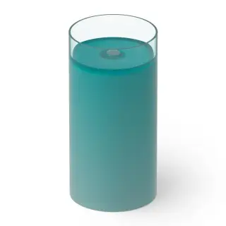 Dea Design Раковина напольная d45x90h см, Glasstech, выпуск в пол, цвет: lake water blue DD2012 450 R8