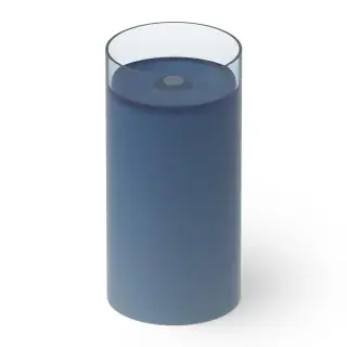 Dea Design Раковина напольная d40x82h см, Glasstech, выпуск в пол, цвет: royal blue DD2012 400 R7