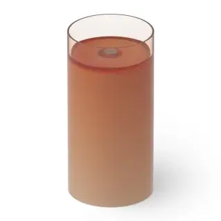 Dea Design Раковина напольная d40x82h см, Glasstech, выпуск в пол, цвет: brown copper DD2012 400 R9