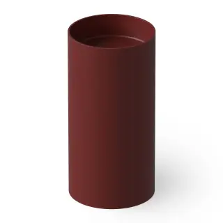 Dea Design Раковина напольная d40x82h см, Solid Surface, выпуск в пол, цвет: red wine DD2012 400 17