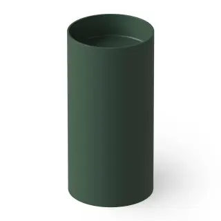 Dea Design Раковина напольная d40x82h см, Solid Surface, выпуск в пол, цвет: dark green DD2012 400 11