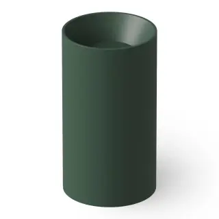 Dea Design Раковина напольная d49,5x90h см, Solid Surface, выпуск в пол, цвет: dark green DD2011 495 11