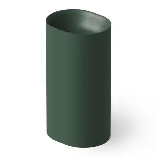 Dea Design Раковина напольная 50x40x90h см, Solid Surface, выпуск в пол, цвет: dark green DD2008 500 11