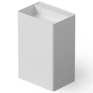 Dea Design Раковина напольная 60x42x90h см, Solid Surface, выпуск в пол, цвет: white DD2004 600 18