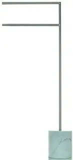 Bеrtocci Carrarino Полотенцедержатель 30 см двойной, напольный, цвет: хром/carrara 124 4725 0000