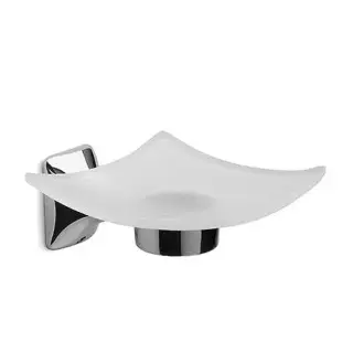 Bertocci Leger Мыльница со стеклянной чашей, подвесная, цвет: хром 103 3001 0000