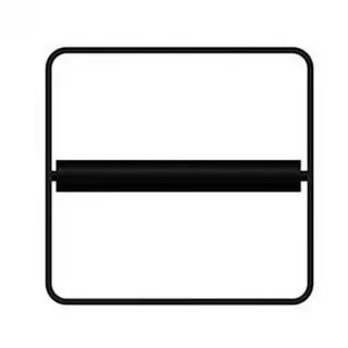 Bertocci Fly Держатель туалетной бумаги, открытый, подвесной, цвет: черный 149 1503 6850