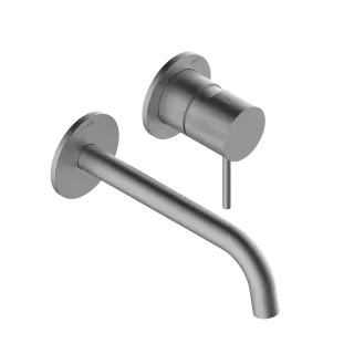 Bossini Teo Смеситель для раковины встраиваемый, внешняя часть, излив 18,8 см, цвет: satin nickel Z00730.094