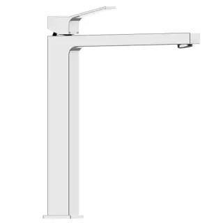 Bossini Aki Line Смеситель для раковины высокий, с донным клапаном, высота изл. 25,3см, цвет: chrome Z00709.030
