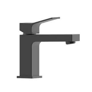 Bossini Aki Line Смеситель для раковины, с донным клапаном, длина излива 12 см, цвет: mat black Z00707.073