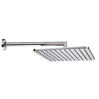 Bossini Cosmo Верхний душ 28 см, 1 вид струи, с кронштейном настенным 35 см, цвет: chrome H70598I.030