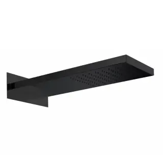 Bossini Manhattan Верхний душ 50 см, 1 вид струи, настенный, цвет: mat black I00575.073