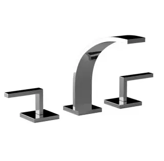 Cisal Wave Смеситель для раковины, на 3 отв., с д/к, длина излива 15,4см, цвет: satin brushed nickel WA0010212A