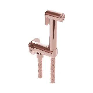 Cisal Shower Гигиенический душ с выводом, держателем и шлангом 120 см, цвет: rose gold TT0079252P