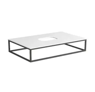 Simas Folio Подвесная структура 80x51xh15 см, для керамической столешницы FO08, цвет: черный матовый FOSS80