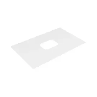 Simas Folio Керамическая столешница с центральным отверстием 80х50х0,8h см, цвет: белый глянцевый FO08