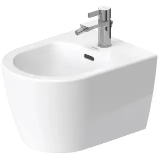 Duravit Soleil by Starck Биде подвесное 37x48 см, с переливом хром, цвет: белый глянцевый 2298150000
