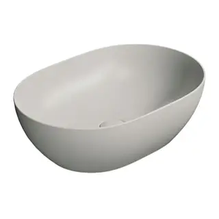 GSI Pura Раковина чаша 50x35x16h см, без перелива и отверстия под смеситель, цвет: cenere matte 886017