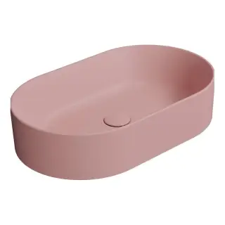 GSI Kube X Раковина чаша 60x37x13h см, без перелива и отверстия под смес., цвет: blush matte 945824